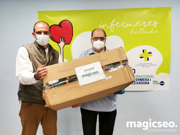 DONACIÓN DE MAGICSEO. AL COLEGIO DE ENFERMERÍA DE LÉRIDA