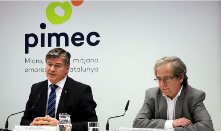 PIMEC alerta que hi ha 50.000 empreses catalanes en risc per la manca de «quitances i carències» als préstecs ICO Covid