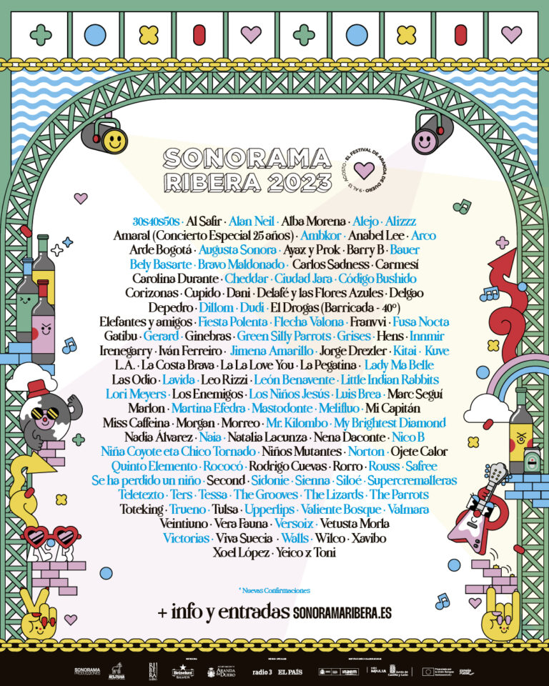 ¡FIESTA POLENTA Y MÁS DE 60 ARTISTAS SE UNEN AL ÉPICO FESTIVAL SONORAMA RIBERA 2023 EN ARANDA DE DUERO!