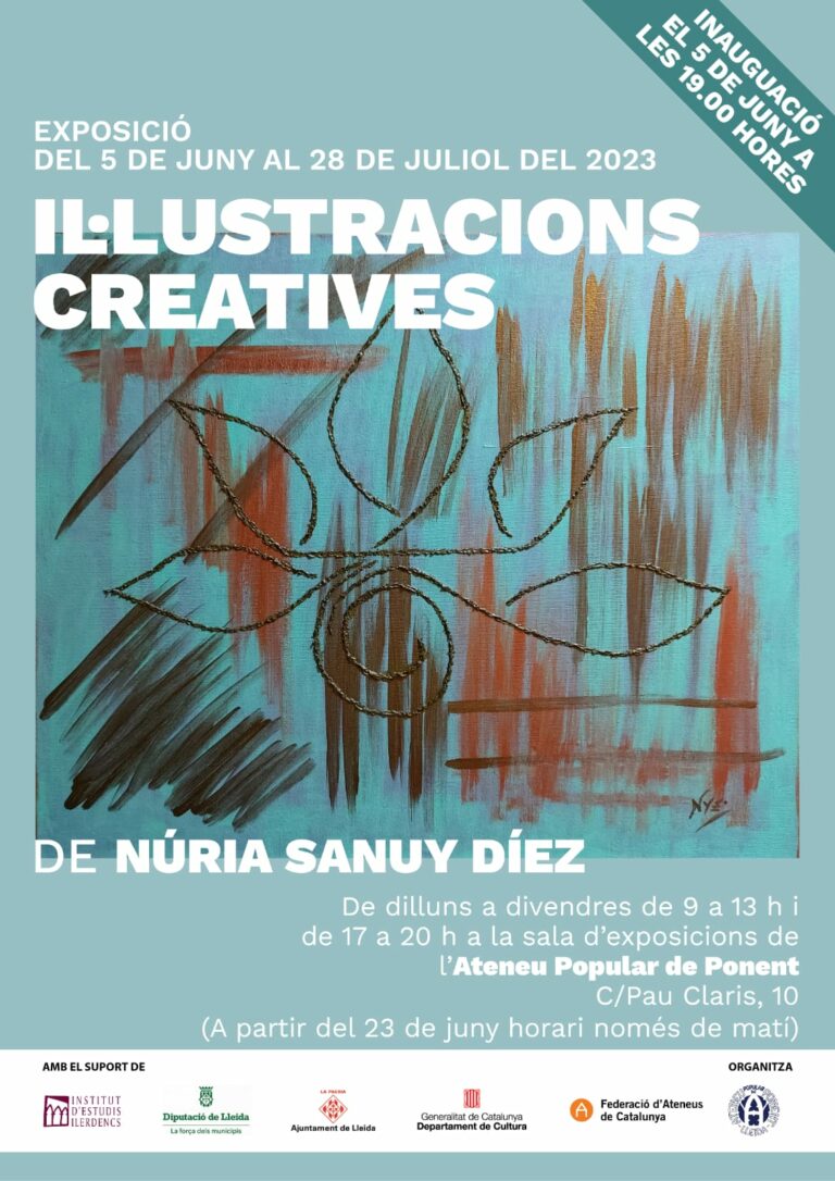 EXPOSICIÓ IL.LUSTRACIONS CREATIVES DE NÚRIA SANUY DÍEZ